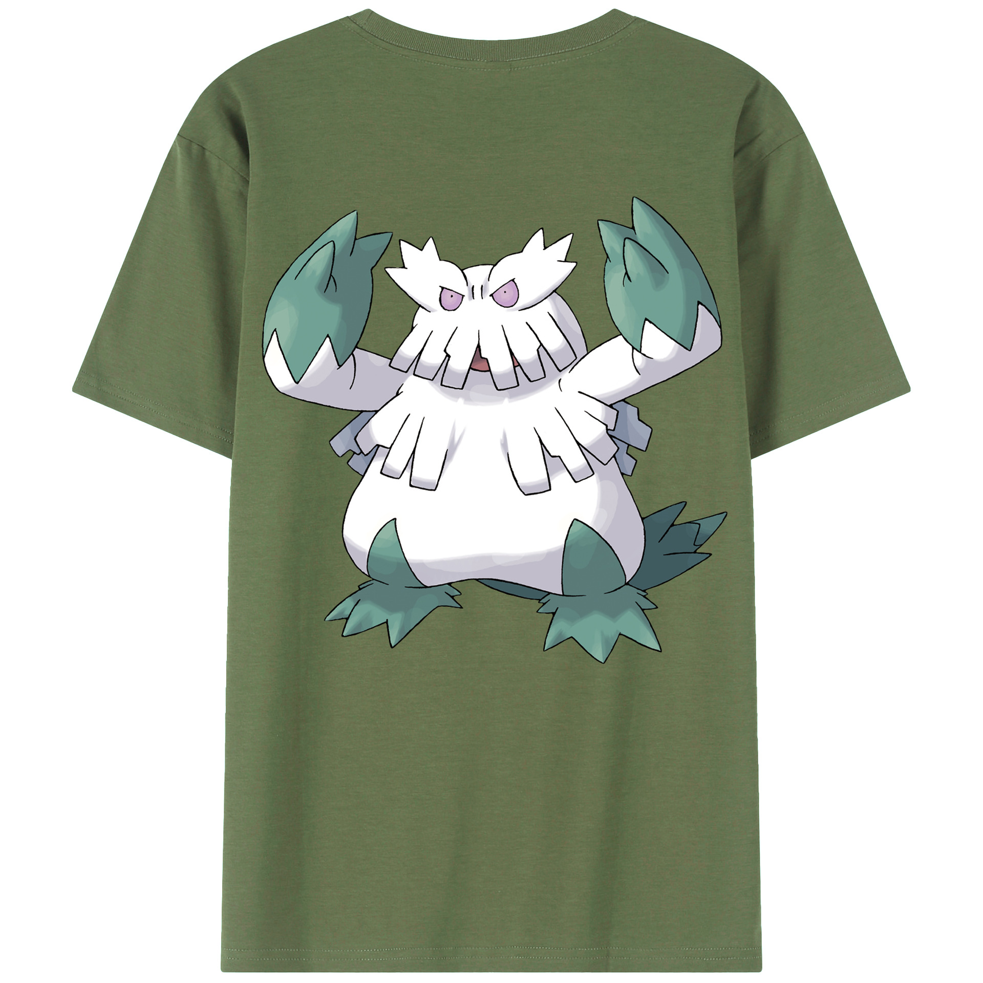 （画像用） ポケットモンスター Pokémon 綿100％ メンズ半袖Tシャツ（バックプリント） 通気性